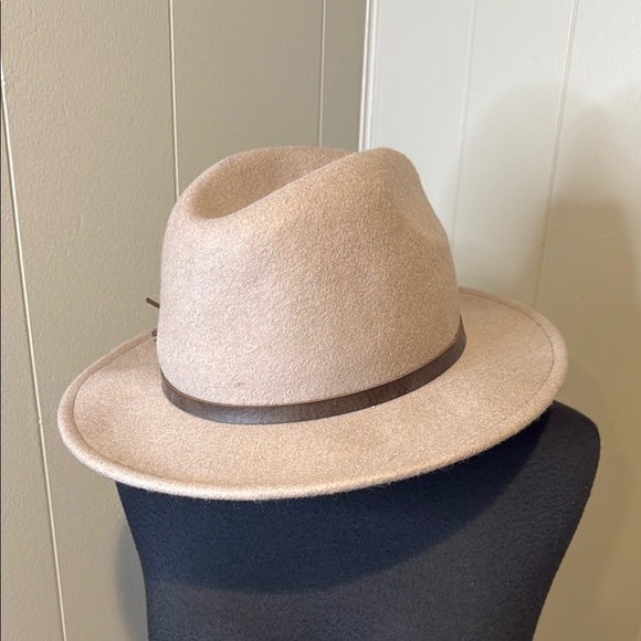 D&Y Women’s Tan and Brown Fedora Hat Classic - Picture 3 of 4